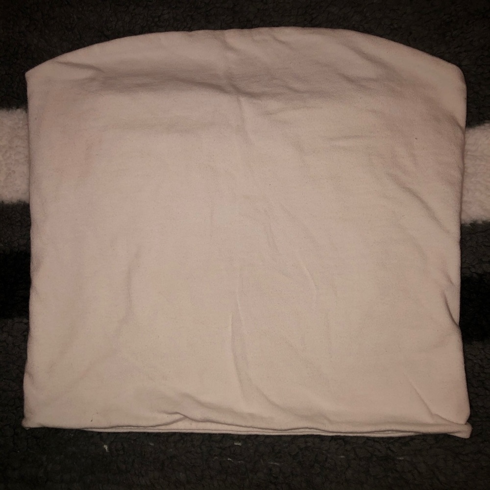 Brandy Melville White Tube Crop Top OS